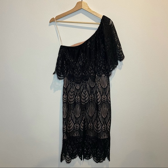 DRESS THE POPULATION Black Lace Dress - Picture 9 of 16